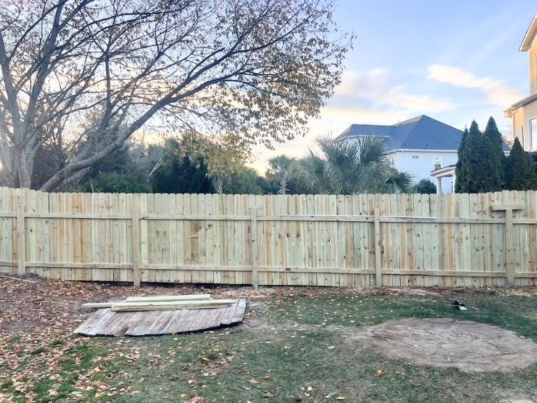 complementary fence in addition to artificial turf Installation by clt pros