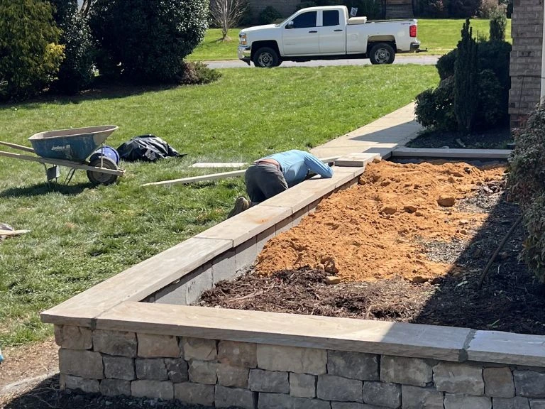 Raised garden bed detail Mount Holly NC by CLT Pros