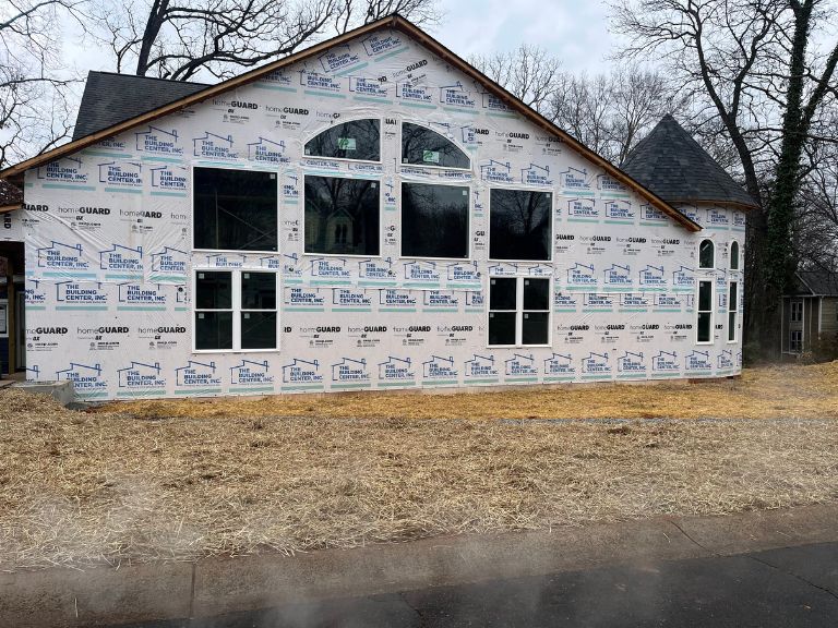 Completed yard grading and drainage correction at Matthews NC home — CLT Pros Mecklenburg County contractor